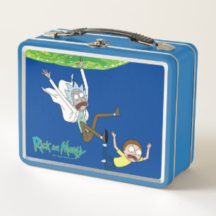 RICK AND MORTY™ Falling Out Of Portal Metal Lunch Box