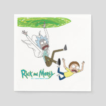 RICK AND MORTY™ | Falling Out Of Portal Napkins