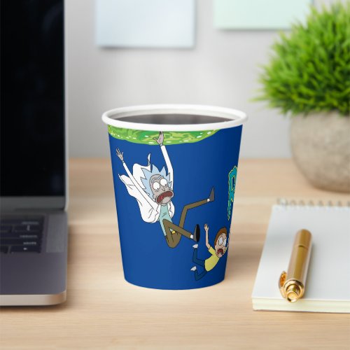 RICK AND MORTY  Falling Out Of Portal Paper Cups