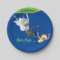 RICK AND MORTY™ | Falling Out Of Portal Paper Plates