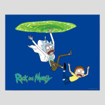 RICK AND MORTY™ | Falling Out Of Portal Poster