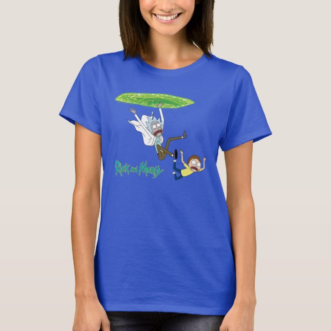 RICK AND MORTY™ | Falling Out Of Portal T-Shirt (Front)