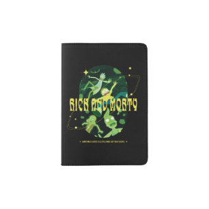 Rick and Morty Falling Quote Badge Passport Holder