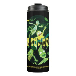 Rick and Morty Falling Quote Badge Thermal Tumbler
