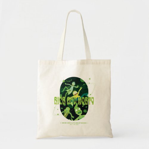 Rick and Morty Falling Quote Badge Tote Bag