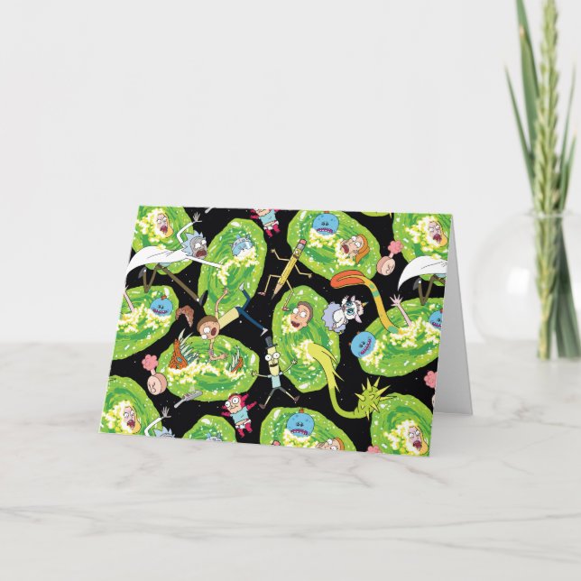 RICK AND MORTY™ | Falling Through Portals Pattern Card (Front)