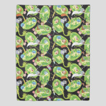 RICK AND MORTY™ | Falling Through Portals Pattern Duvet Cover