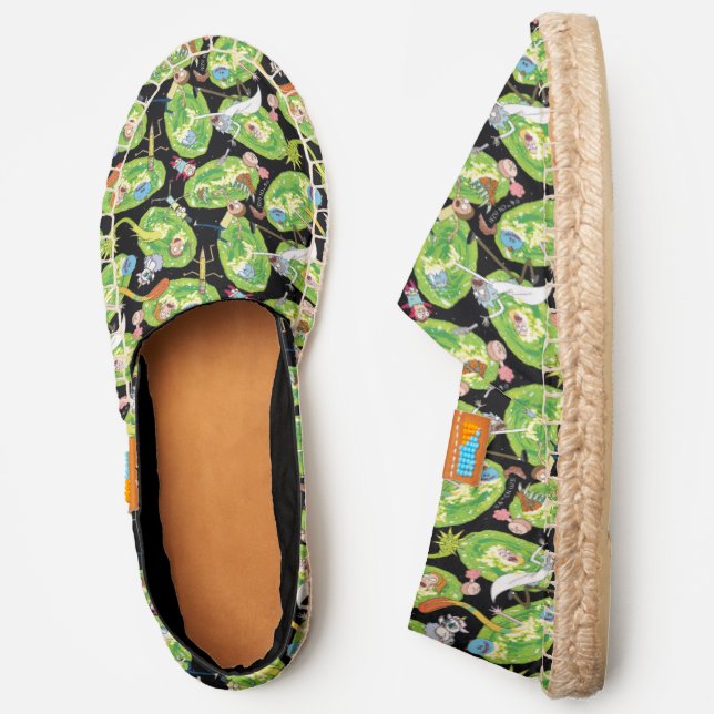 RICK AND MORTY™ | Falling Through Portals Pattern Espadrilles (Side)