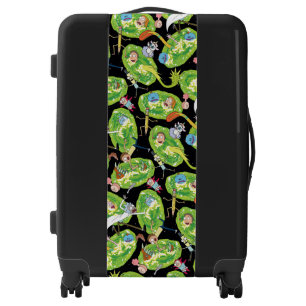 RICK AND MORTY™   Falling Through Portals Pattern Luggage