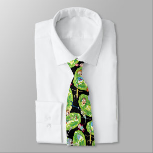 RICK AND MORTY™   Falling Through Portals Pattern Neck Tie