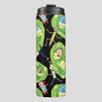RICK AND MORTY™ | Falling Through Portals Pattern Thermal Tumbler