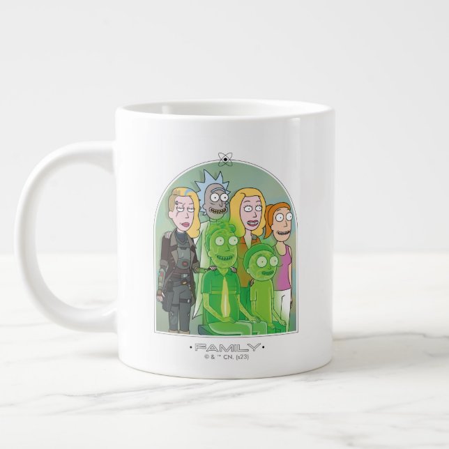 Rick and Morty Family Graphic Giant Coffee Mug (Left)