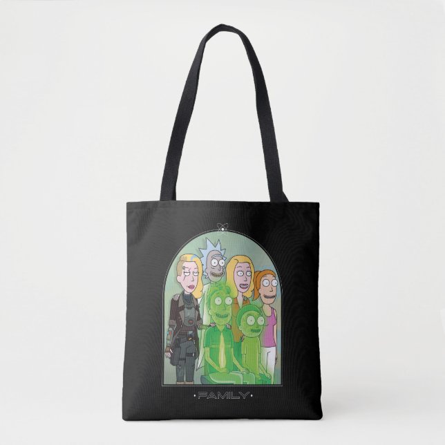 Rick and Morty Family Graphic Tote Bag (Front)