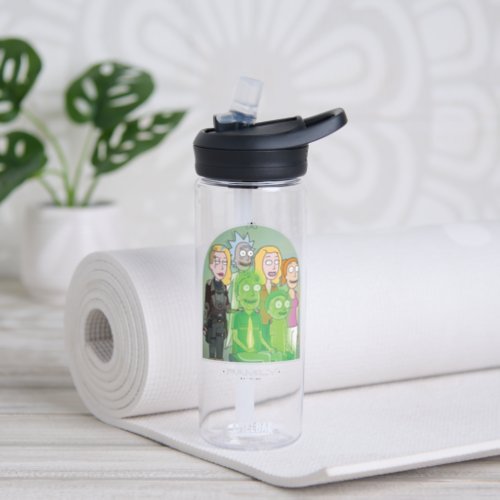 Rick and Morty Family Graphic Water Bottle