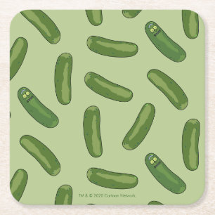 RICK AND MORTY™   Flip The Pickle Square Paper Coaster
