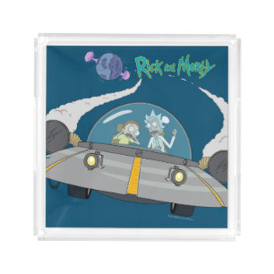 RICK AND MORTY™ Flying Off In Space Ship Acrylic Tray