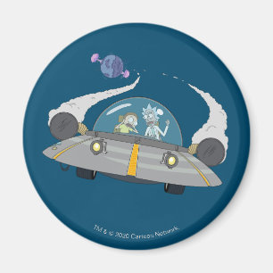 RICK AND MORTY™ Flying Off In Space Ship Magnet