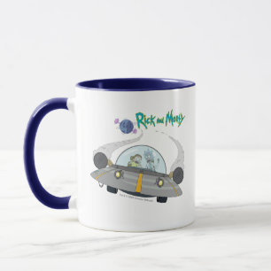 RICK AND MORTY™   Flying Off In Space Ship Mug