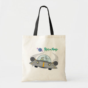 RICK AND MORTY™   Flying Off In Space Ship Tote Bag