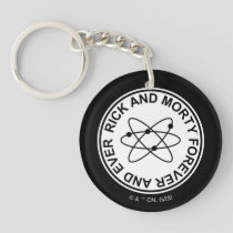 Rick and Morty Forever and Ever Atomic Badge Keychain