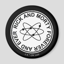 Rick and Morty Forever and Ever Atomic Badge Magnet
