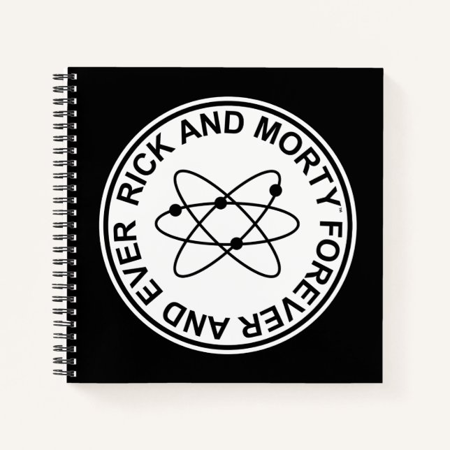 Rick and Morty Forever and Ever Atomic Badge Notebook (Front)