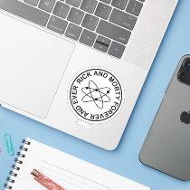 Rick and Morty Forever and Ever Atomic Badge Sticker