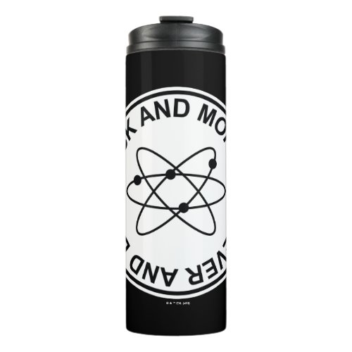Rick and Morty Forever and Ever Atomic Badge Thermal Tumbler