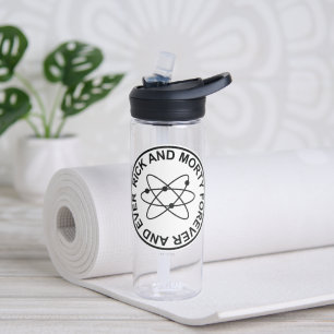 Rick and Morty Forever and Ever Atomic Badge Water Bottle