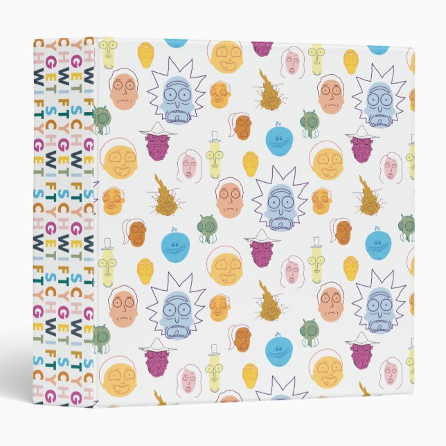 RICK AND MORTY™ | Get Schwifty 3 Ring Binder (Front/Spine)