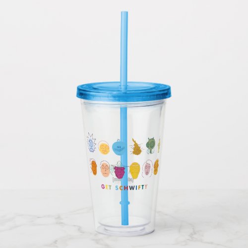 RICK AND MORTY  Get Schwifty Acrylic Tumbler