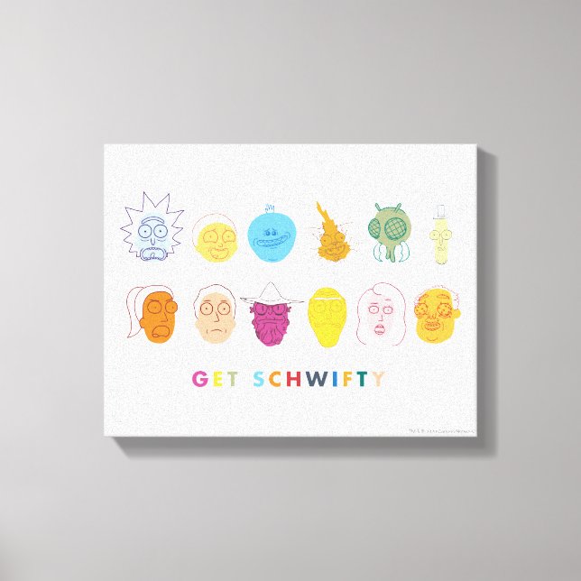 RICK AND MORTY™ | Get Schwifty Canvas Print (Front)