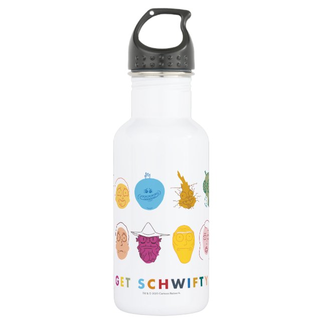 RICK AND MORTY™ | Get Schwifty Stainless Steel Water Bottle (Front)