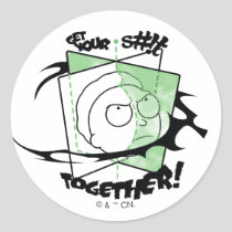 RICK AND MORTY™ | Get Your S#!t Together! Classic Round Sticker