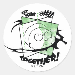 RICK AND MORTY™ Get Your S#!t Together! Classic Round Sticker