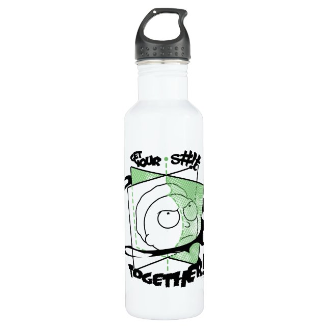 RICK AND MORTY™ | Get Your S#!t Together! Stainless Steel Water Bottle (Front)