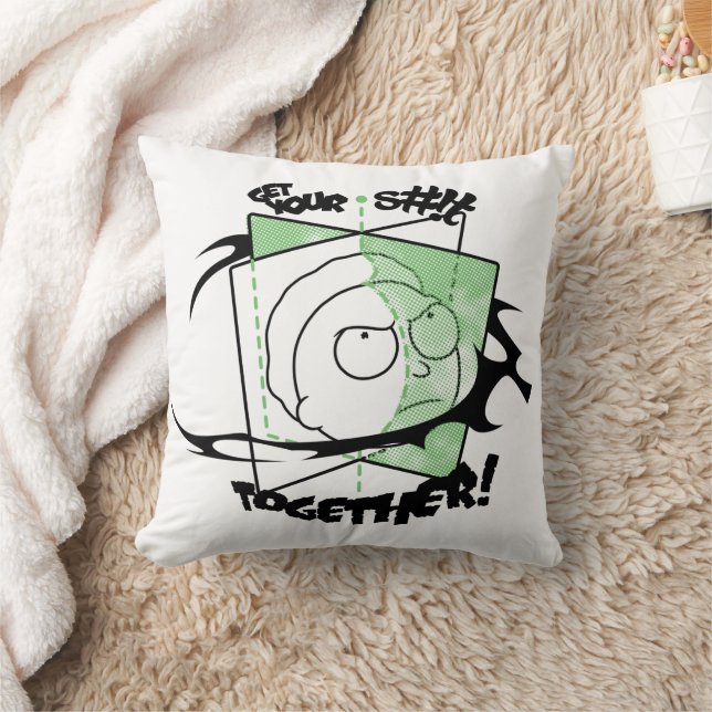 RICK AND MORTY™ | Get Your S#!t Together! Throw Pillow (Blanket)