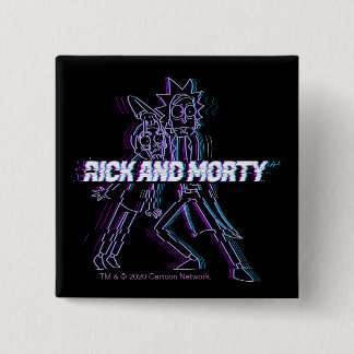 RICK AND MORTY™ | Glitched Rick And Morty Button