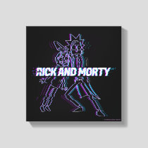 RICK AND MORTY™ | Glitched Rick And Morty Canvas Print