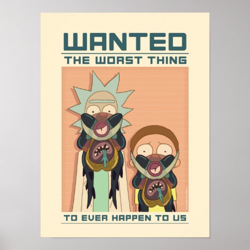 RICK AND MORTY  Glorzo Wanted Poster