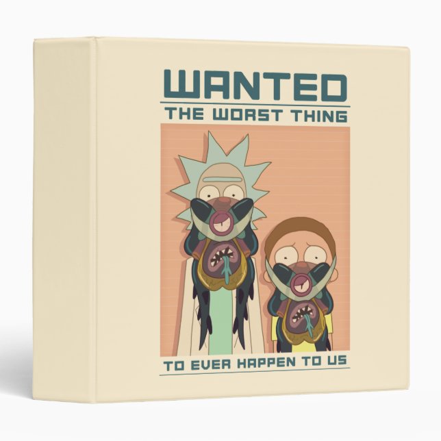 RICK AND MORTY™ | Glorzo Wanted Poster 3 Ring Binder (Front/Spine)