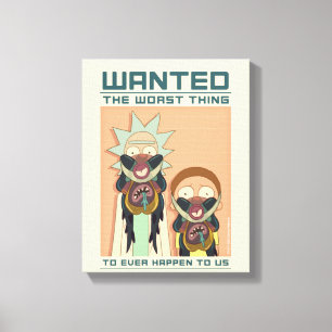 RICK AND MORTY™   Glorzo Wanted Poster Canvas Print