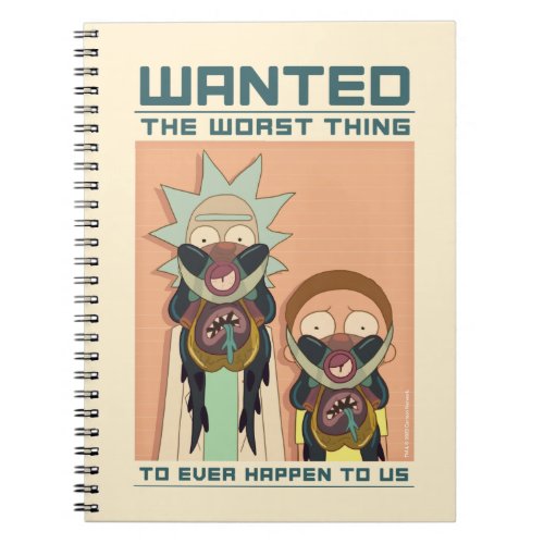 RICK AND MORTY  Glorzo Wanted Poster Notebook