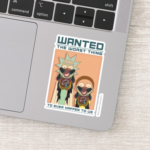RICK AND MORTY  Glorzo Wanted Poster Sticker