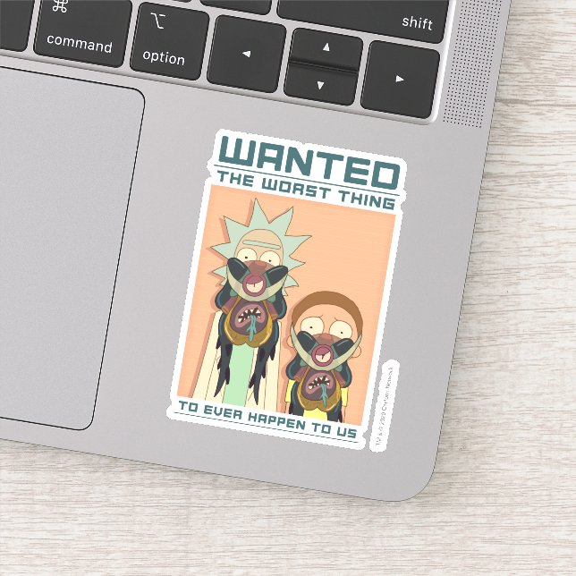 RICK AND MORTY™ | Glorzo Wanted Poster Sticker (Detail)