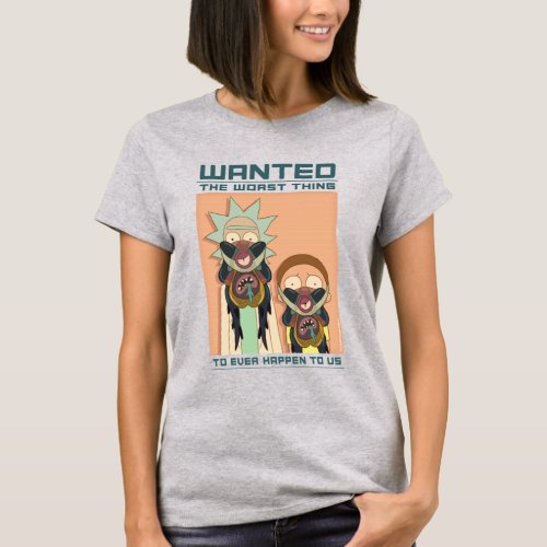 RICK AND MORTY  Glorzo Wanted Poster T_Shirt