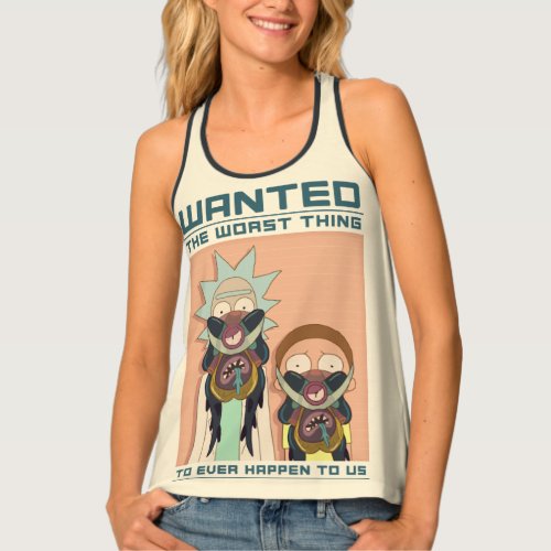 RICK AND MORTY  Glorzo Wanted Poster Tank Top