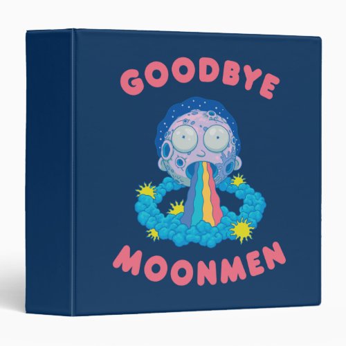 RICK AND MORTYâ  Goodbye Moonmen 3 Ring Binder