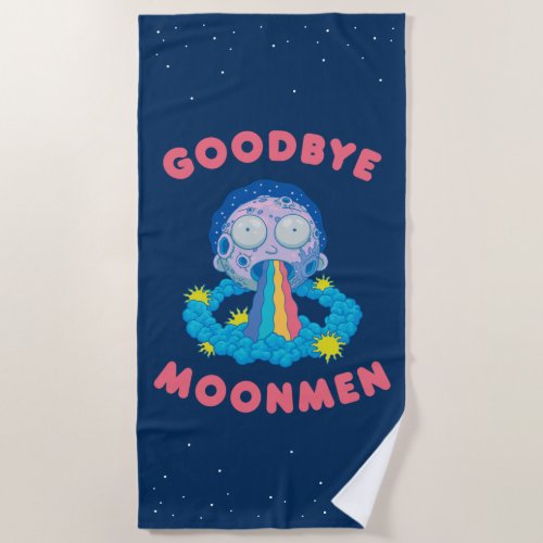 RICK AND MORTYâ  Goodbye Moonmen Beach Towel
