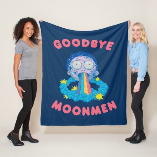 RICK AND MORTYâ  Goodbye Moonmen Fleece Blanket